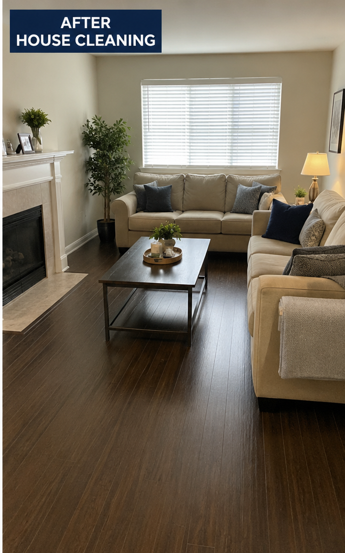 House cleaning after service in Brampton