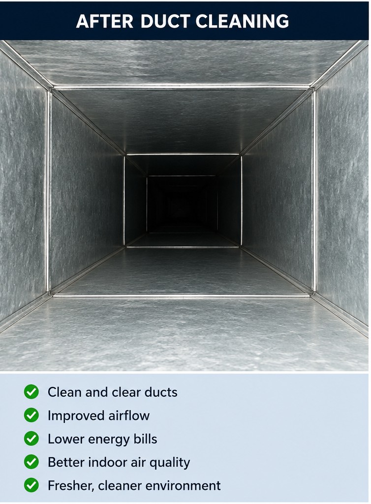 Air duct cleaning after service in Brampton